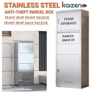 🇲🇾FRONT DROP BACK RECEIVE🇲🇾 STAINLESS STEEL 304/201 PRIVATE HOUSEHOLD ANTI-THEFT PARCEL DROP BOX FOO
