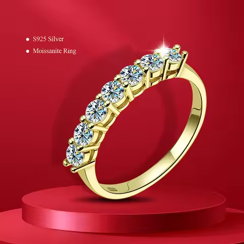 Pass Diamond Tester Pen 0.7mm Glod full moissanites around for Women S925 Silver Wedding Diamonds Ba