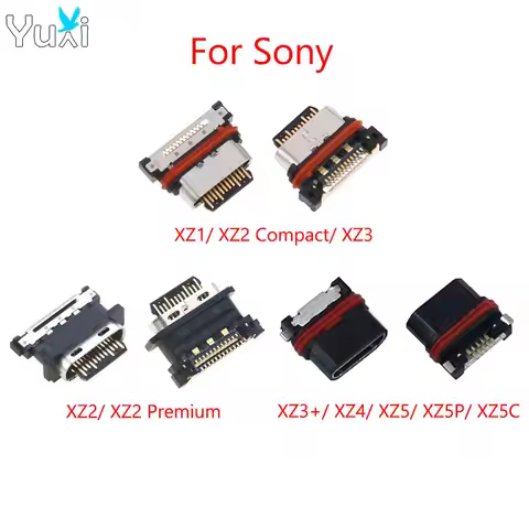 YuXi 1 Piece For Sony Xperia XZ1 XZ2 Compact XZ3 Plus XZ4 XZ5 Premium USB Connector Charging Dock Pl