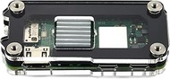 C4Labs Zebra Zero Heatsink Case for The Raspberry Pi Zero 2 - Single Pack, Black Ice