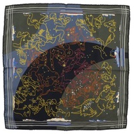 【日本直送】愛馬仕 HERMES Carre 45 絲巾 Petit Carre 星座 船 獵戶座 稀有設計 絲綢 女仕 【二手】