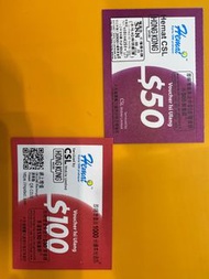 HK Mobile/CSL Mobile $100增值券，$89有$130，線上增值，即充即有