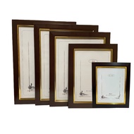 Photo Frame Size 8R / A4 /11R /12R / A3 - Brown / Brown with Gold Color(1pc)