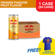 Red Bull Soda Energy Drink Orange Passion Fruit 250ml x 24 cans (w/ FREE LIMITED EDITION SHIRT)