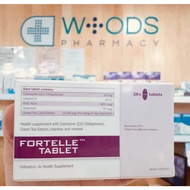 WOODS PHARMACY FORTELLE 28'S + OMEGA-3 28'S FOR FEMALE FERTILITY (exp:11/24)