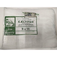 5x100's 9x14 Calypso PP Clear Linaw .0004 plastic green plastic bag