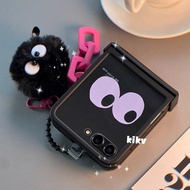 Cute protective case for Samsung Z Flip 5 Z Flip 6 Z Flip 7 with black pendant Z Flip5/ ZFlip 5 Z Fl