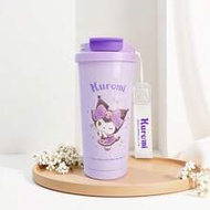 Sanrio Kuromi 304 Stainless Steel Coffee-To-Go Cup With 520mL/17.6oz Capacity. Featuring The Classic