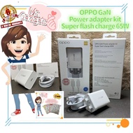 OP8388 OPPO GaN Power Adapter Charger Super DART 65W Fast Charge (Original) With PD Type C Cable