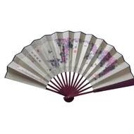 Colored Bamboo big hand fan 33cm folded big hand fan