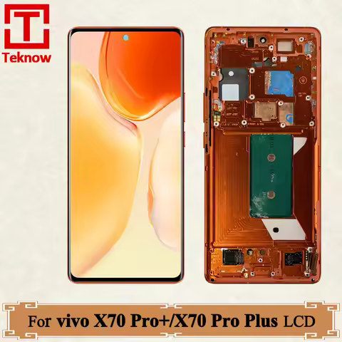 6.78'' AMOLED For vivo X70 Pro+ LCD Display V2145A Touch Screen Digitizer Assembly For X70Pro Plus V