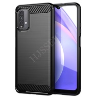 Redmi 9T Case Armor Carbon Fiber TPU Soft Silicone Casing Xiaomi Redmi 9T Redmi9T 9 T Back Cover