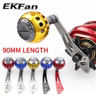 EKFan 90mm Baitcasting Reel handle Aluminum Alloy material for S/D/A 7*4/8*5 hole with dia.39 knob F