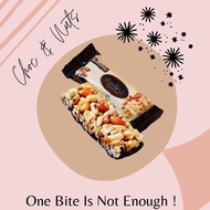CHOCOTAINER Choc Nut Chocolate Bar Chocolate Halal - Dark Chocolate / Coklat Diet Energy Bar No Suga