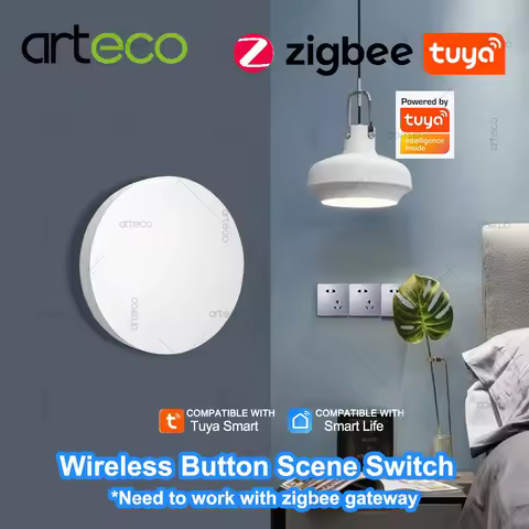 Tuya Zigbee Smart Button Switch DIY Wireless Scene Switch Switch Smart Life Automation Scene Linkage