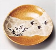 kbu3-324-35-303 Meigeki Kiseto Chidori-e Small Plate [4.8 x 0.9 inches (12.2 x 2.3 cm)] Japanese Foo