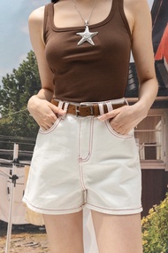 chuuchop(XS-4XL) Bonnie Shorts Jeans กางเกงยีนส์ขาสั้น สีพื้น ป้ายแดง(C9400)