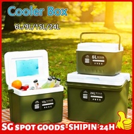 6L 9L 15L 24L Ice Box Camping Small Cooler Box Food&Drink Fishing Heavy duty Storage Portable Outdoo