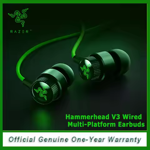 Razer Hammerhead V3 Wired Multi-Platform Earbuds For PS4,PC,Mac,Mobile,Xbox,Switch Gaming Earphone 3