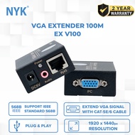 NYK VGA Extender 100 Meter Cable Lan RJ45