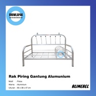 Rak Piring Gantung Aluminium / Rak Dapur Gantung Alumunium