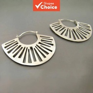 Vintage Earrings, Silvery Hoop Earrings, Bohemian Earrings, Hoop Earrings, Silvery Tribal Earrings