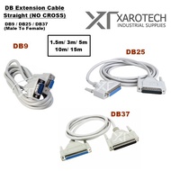 1.0M/ 1.5M/ 3M /5M Serial Port DB9/DB25/DB37 RS232 9P/25P/37P Female to Male Extension Cable (Straig
