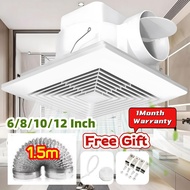 6/8/10/12 inch Ceiling Type Exzos Fan Siling Murah Bathroom Shutter ventilation 抽风机 排气扇