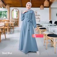 GAMIS POLOS WANITA TERBARU GAMIS CRINKLE AIRFLOW PREMIUM DRESS WANITA DEWASA  / GAMIS BUSUI FRENDLY 