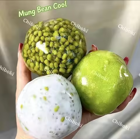 Original Chiboki Mung Bean Series Moldable Zero Springback Vaseline Creamy Handmade Squishy Ball