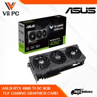 ASUS TUF GAMING NVIDIA Geforce RTX 4060TI RTX4060 TI OC 8GB DDR6 TUF GAMING GRAPHICS CARD with DLSS 3, lower temps