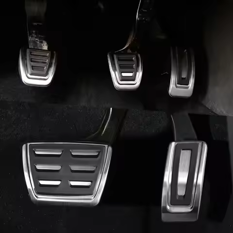 AT MT Pedal For Seat Ibiza 6K 6L 6J Skoda Fabia I II Polo 9N 6R Bora Golf MK4 Stainless Steel Gas Br