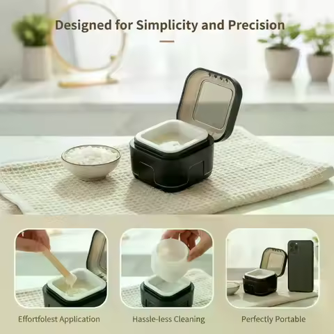 Mini Wax Heater Machine Silicone Bowl Wax Warmer Nose Ear Hair Removal Waxing Kit Wax Bean Wax Heati