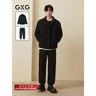 GXG Men's Clothing 25 Autumn New Products Vertical Striped Muscle Straightening Administrative Jacke