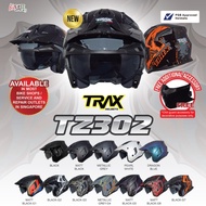 TRAX MOTORCYCLE HELMET TZ302
