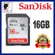 SanDisk Ultra SD 16GB Class 10 SDHC UHS-I Memory Card up to 80MB/s (SDSDUNC-016G)