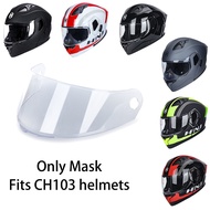 HNJ Helmet Visor Clear/Black Motorcycle Reflective Lens Wind Shield Sun Visor