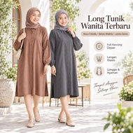 MODIS96 Jumbo Muslim Tunic POLOS LatestWanita Shakilla Twill Material Balloon Sleeves Live Buttons