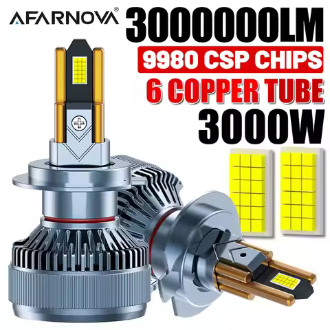 3000W H7 H1 LED Headlight Canbus 3000000LM Led Car Lamps H4 H11 H8 9005 9006 HB3 HB4 Fog Lamps Car L