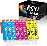 564 XL High Yield Color Compatible Ink Cartridges 9 Pack - Replacement for HP 564XL Ink Cartridge fo
