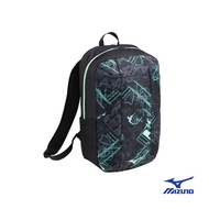 Mizuno Unisex Backpack WASO 25L - Black Grey For Men & Women 33GDC004