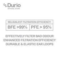 Durio 542 Active Carbon 4 Ply Disposable Protective Face Mask - 40pcs