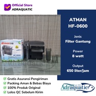 Atman HF-0600 HANG-ON BACK FILTER HANGING FILTER HANGING HOB AQUARIUM