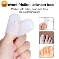 【Am-az】Soft Breathable Big Toe Protector with Holes for Corns &amp; Calluses Separators, Silicone Covers Tube for Toe; Insoles &amp; Heel Liners