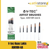 V-tec Brush Type A0018H-6A/6 - Painting Brush set of 6 premium