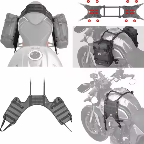 Motorcycle Saddle Bag Mounting Base Motorbike Tail Bag/Rack Bag/Rear Seat Bag/Fuel Tank Side Bag Uni