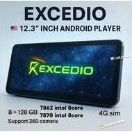 7870S processor 8+128GB 12.3”inch 360cam 🇲🇾 excedio 8core 2K screen 8G ram+128GB performance car and