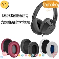 TAMAKO Ear Pads, Protein Leather Sponge Ear Cushion, Portable Replacement Soft Headset Earbuds Cover for Skullcandy Crusher Wireless/Crusher ANC/Hesh3 Headphones Accessories