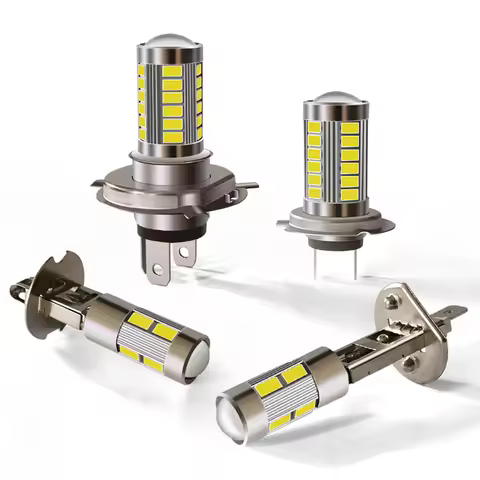 H1 H3 H4 H7 LED Headlight Car Fog Light LED Bulbs Motorcycle Driving Running Lamps 12V 6W IP67 High 