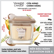 Nến ly vuông Elevation Yankee Candle size S - Sweet Nectar Blossom
